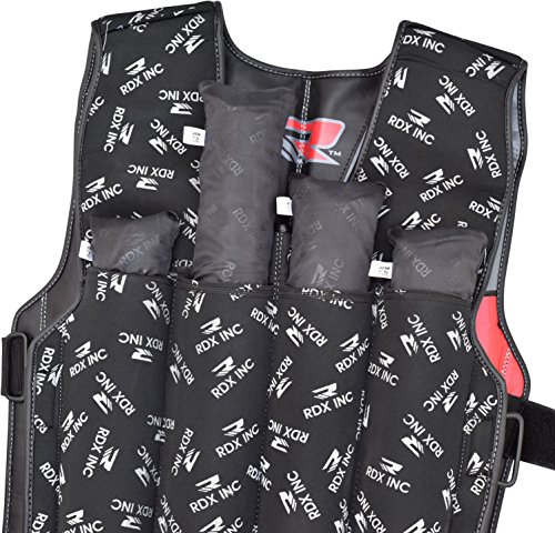 RDX Gym Gewichtsweste Laufweste Gewicht Krafttraining Fitness Trainingsweste Joggen Weste - 6
