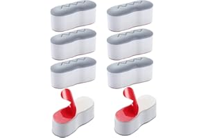 INSPUTOL 8-teiliges Toilettensitz-Stoßfängerset, Toilettensitz-Pufferset zum Einstecken, Toilettensitz-Pufferpolster, Toilettensitz-Puffer, selbstklebender Ersatz