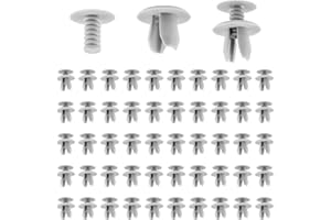 GUDALEA 50 Pièces Pinces de Fixation, 701867299, Pinces de Panneau de Porte de Voiture, Clips de Fixation en Plastique, Clips de Fixation Voiture Outils, Gris