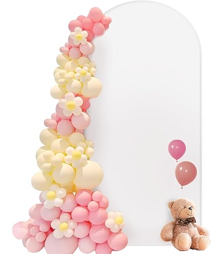 Metallbogen Hintergrundständer Set 3-teilig | Goldener Hochzeitsbogen Mit Abdeckungen