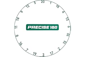 ‎PRECISE180 Precise180 - Onepiece Zahlenring - Premium Dartzahlenring aus 2mm dicken Stahl - 16 Farben - Dartscheiben Nummernring - Dartzubehör