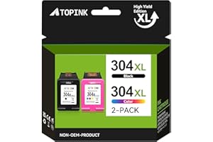 NEIBER ATOPINK 304XL wkłady do drukarki, 304 XL Multipack kompatybilne z HP 304 kartridże do drukarek czarne i kolorowe do HP Envy 5030 5032 5010 5020 5000 DeskJet 3750 3760 2620 2600 3720 2630 377 30 26