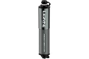 LEZYNE Pocket Drive HV Mini Bike Hand Pump High Volume 90 PSI Presta & Scrhader Compatible CNC Aluminum Compact Large Tyre Portable Bicycle Pump