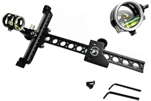 ZSHJGJR Compoundbogen Visier Single Nadel Pin Bogen Anblick 4 Fach Linse Jagdvisier Compound Bogen Zubehör