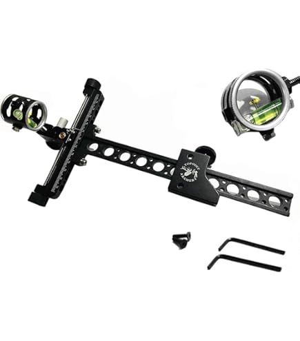 Mirino Per Arco Ricurvo A 1 Pin - Lega Alluminio CNC, Regolabile Per Destri E Mancini - Foto 6