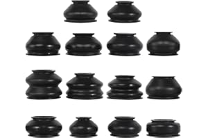 DSZEMIE Ball Joint Dust Cover, 14PCS Universal Multipack Ball Joint Dust Cover Kit Waterproof and Dustproof Rubber Boot Dust Cover Flat and Smooth Car Tie Rod End Set for Vehicles Dust Covers (14)