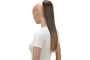 ‎CAISHA CAISHA 55cm Haarteil Nina mit Kordelverschluss Zopf Haarverlängerung Glatt Braun Mix PH508