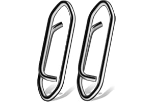 9Tong Molta Forza Clip da Pesca Girelle Scatto da Pesca in Acqua Salata Girevoli a Scatto per Connettori in Acciaio Inossidabile Clip da Pesca Cambio rapido dell’Esca Nichel Nero