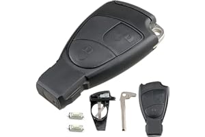 Kesiku Mercedes Schlüssel für Mercedes W169 W203 W209 W210 W211 W245 W270, A B C E M R S CL CLK SL SLK Klasse Fernbedienung, Schlüsselgehäuse W245, 2 Tasten Autoschlüssel W169 - 1 Stück