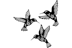 Gusengo 3 metal para decoración pared, diseño pájaro metal negro, decoración pared hierro forjado, arte pared metal pájaros para los amantes del salón