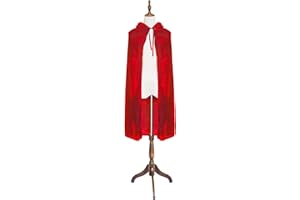 MAYPLOUS Kids Halloween Costumes Boys Girls Cosplay Long Cape Cloak Child Fancy Dress for Christmas (Red, 100cm / 39")