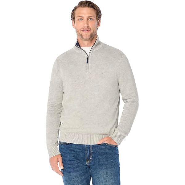 Pull Vintage Nautica Noir - Fermeture 1/4 Zip - Taille S - Occasion Très Bon état