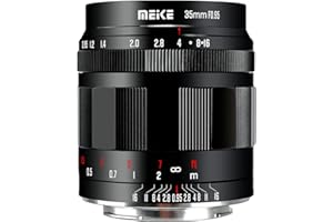 Meike 35 mm f0,95 obiektyw z dużą przysłoną, ręczna ostrość, kompatybilny z cyfrowymi aparatami bezlusterkowymi Panasonic Lumix M43 MFT