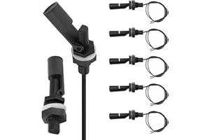 Joycabin Lot de 5 interrupteurs à flotteur - Capteur de niveau d'eau - Interrupteur de niveau - Interrupteur à flotteur horizontal monté sur le côté - Interrupteur à flotteur liquide pour réservoir,