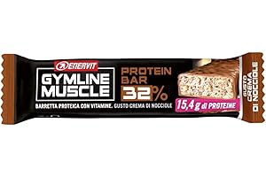 30 barrette ENERVIT GYMLINE MUSCLE PROTEIN BAR 30% CREMA DI NOCCIOLE