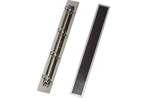 DJOIS Tarifold 92166 Soporte magnético de anillas, A4 y A3, gris/negro, 32 x 4 cm