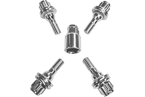 ‎AUTOPREMIUMTEILE Felgenschloss M12x1.25x36mm Flachbund kompatibel mit Citroen DS Fiat Opel Peugeot Toyota 4er Set silberne Felgenschlösser Felgensicherung Radsicherungsschrauben Radsicherungsbolzen Radsicherung