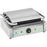 Royal Catering Contact Grill RCKG-2200 (2,200 Watt, Operating Temperature: 50-300 &deg;C, Ripple Top Plate)
