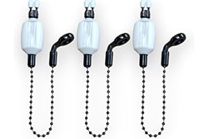 TJR Tackle 3 x Pro Ace II Bite Indicators Bobbins Short 14cm Chain For Fishing Bite Alarms