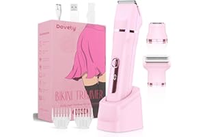 MIFXIN Rasoio elettrico da donna 3 in 1, rasoio elettrico da donna, rasoio da donna, IPX6, impermeabile, bagnato e asciutto, epilatore per bikini, ascelle, gambe, braccia, corpo, viso (rosa)