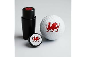 TRUE HEALTH Golf Ball Stamp - Personalised Golf Ball Marker, One Second Application, Permanent, Waterproof and Smudge-Proof Ink, Durable and Compact Pocket-Sized - 1 Stamp