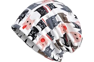 TERYNANLE Beanie Hat for Women, Slouch Beanie Unisex Skull Cap Stylish Beanie Winter Hat, Soft Comfy Headwear Chemo Cap Cozy Sleep Cap for Hair Loss, Multi-use As Beanie Hat, Neck Warmer, Turban, Helmet Liner