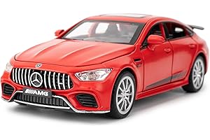 TGRCM-CZ 1/32 Diecast Car AMG GT63 Model Car Pull Back with Sound and Light Toy Car for Boys Girls Adult Gift(Red)