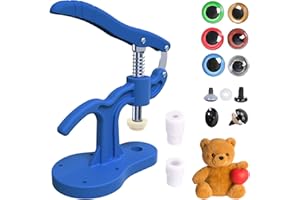 CUMNVULNT Safety Eye Tool, Large Size Safety Eye Tool for Crocheting Auxiliary Tool, Safety Eye Snapper Tool, Crochet Safety Eye Tool for Stuffed 5-45mm Plush Animal Doll Toy Eyes Making Supplies