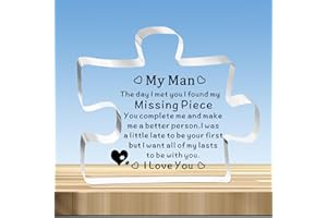 JMIMO Gifts For Boyfriend Husband Acrylic Puzzle Valentines Gifts for Him Boyfriend, Boyfriend Birthday Gifts Keepsake Romantic Anniversary Christmas Love Gifts for Him Boyfriend Husband