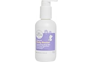 Bee Nature - Bodylotion für Babys und Kinder - Bio-Honig - Feuchtigkeitsspendend und Nährend - Lindert Hautausschläge und Ekzeme - Geeignet für mit Trockener, Empfindlicher Haut - 200ml