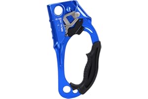 SOONHUA Descendeur d'escalade Ascendeur à Droite Arbre d'escalade Arboricole Rappellant Équipement D'engrenage Pince à Corde pour Corde de 8-13 Mm