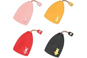 NHCDFA 4 Pcs Key Wallet,Car Key Case,Portable Pull-Out Car Key Holder,Creative Large Capacity Key Sleeve,Wallets Housekeepers Cute Protection Key Pouch Car Key Cover