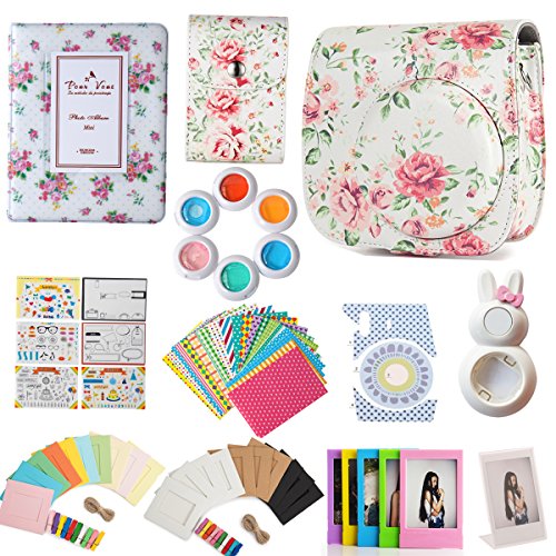 Flylther 12 dans 1 Caméra Accessories Bundle Set pour Fujifilm Instax Mini 8 8+ 9 Appareil Photo - Flylther 12 dans 1 Caméra Accessories Bundle Set pour Fujifilm Instax Mini 8 8+ 9 Appareil Photo -