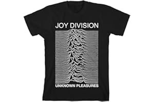 Joy Division Unknown Pleasures Men T-Shirt Black L, 100% Cotton, Regular