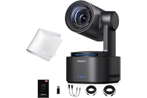 OBSBOT Tail 2 4K PTZR NDI-Kamera 60fps, 5X Optischer Zoom, AI Auto Tracking, 1/1,5 Zoll 50MP, HDMI/SDI/USB/IP-Multiausgang, für Live-Veranstaltungen im Kirchengottesdienst