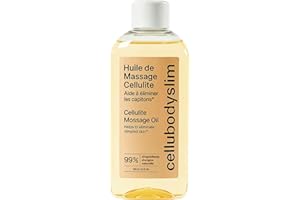 CELLUBODYSLIM Huile Anti-Cellulite Naturelle | Massage Ventouse Palper-Rouler avec Huiles d'Amande Douce et Tournesol | 99% Ingrédients Naturels | Tonifie et Restructure la Peau | 150 ml