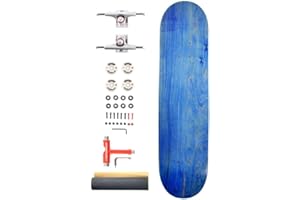 Venom Skateboards Complete Skateboard Core kit - Plain Skateboard - Skateboards for Kids/Teenage/Boys/Girls Adults Beginners Advance - Deck/Trucks/Bearings Abec 9 /Skateboard Wheels/Griptape/Tool