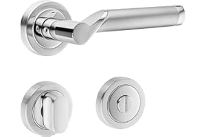 ck-tuerbeschlaege Hochwertige Bicolor Rosettengarnitur Lightning (WC/Bad)