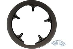 X AUTOHAUX 52 53 56 Teeth Bicycle Bike Crankset Chain Wheel Cover Black Clear