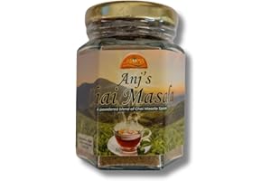 Anj's Chai Masala 50g - Chai Latte Mix Powder - Aromatic Spice Blend for Authentic Tea, Matcha, Latte Enhancements - Not Tea, Just Pure Masala Magic, Spiced Drink