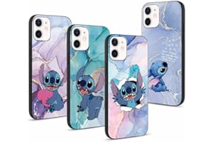 nurkorki [4 pezzi] Cover Stitch per Apple iPhone 12 Mini 5,4", Custodia Cartoon Anime Marmo Pattern Disegni Protettivo Case ,Antiurto Sottile Morbida Silicone TPU (per iPhone 12 mini)