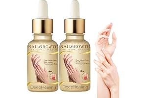 AUMUDE NailGrowth DeepHealing Organic Serum, NailGrowth Serum, Reconstrux Nail Growth, Nail Growth and Strength Serum, Nail Growth Serum Nail Repair Essence Serum, 30ml (2Pcs)