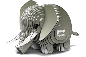 EUGY 010 Elefante. Eco-Friendly 3D Paper Puzzle