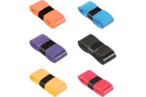 Coptiner 6 Pack Tennis Racket Grip Tape,Multicoloured Racquet Over Grip Self-Adhesive Stretchy Non-Slip for Tennis Racquet Grips, Badminton Racket Grips Badminton Golf Grip Tape