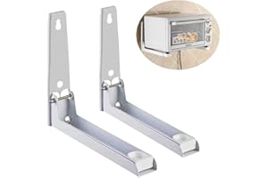 COOCNH Mikrowellen-Wandhalterung, klappbar, Weiß