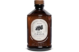 BACANHA - Sirop Bio et Brut - Sirop saveur Cassis - Pour Cocktail, Apéritif et Eau - 400ml
