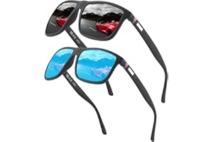 PERFECTMIAOXUAN Gafas de sol polarizadas para hombres y mujeres; marcos vintage/clásicos/elegantes; objetivos de alta definición; Golf/Conducción/Pesca/Deportes al aire libre/Gafas de sol de moda