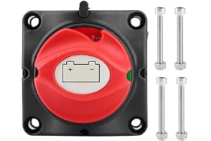 ARAMOX Sezionatore batteria, 12V 600A Isolatore alimentazione batteria Sezionatore principale tagliato Interruttore a due livelli per