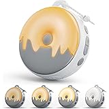 Funlicht Macchina di rumore bianca, Macchina audio portatile per dormire, caratteristica 18 suoni lenitivi, luce notturna, cr