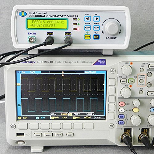 KKmoon Hohe Präzision DDS digitale Dual Kanal Signal Generator Willkürlichen Wellenformen Frequenzmesser 200MSa/s - 6
